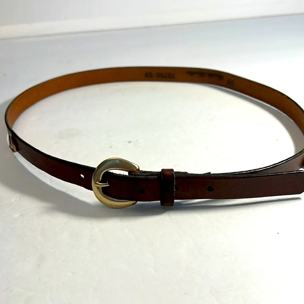 Women’s Bridle Leather Made Dominican Republic Solid Brass Buckle Sailbo…